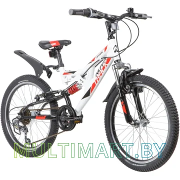 Детский велосипед Novatrack Shark 20SS6V.SHARK.WT20 (белый/красный, 2020) картинка 2
